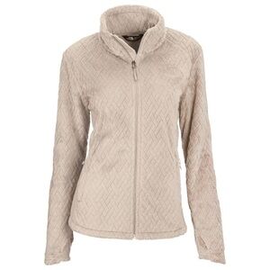 The North Face Novelty Osito Jacket Doeskin Light Tan Brown Basketweave Embossed
